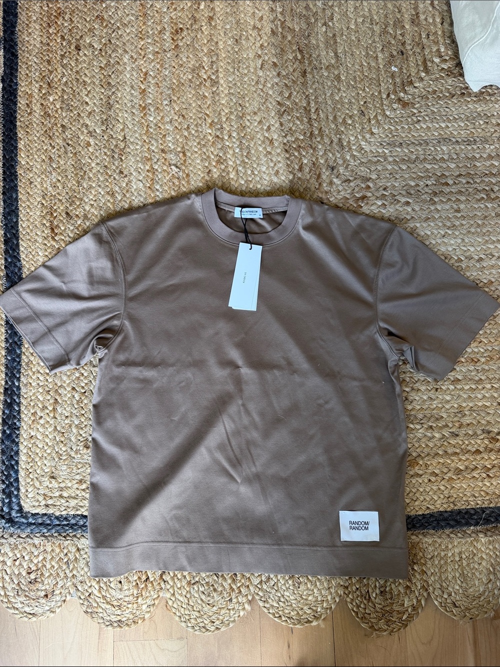 Random Random Taupe Crewneck T-Shirt